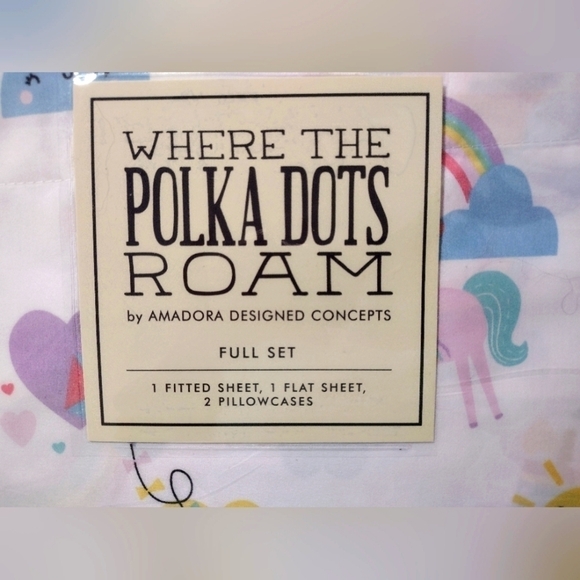 NWT Where the Polka Dots Roam Bedding Full Set - Picture 2 of 4